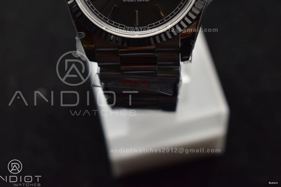 904L Grey (Gain vr3255 DayDate on Bracelet V5 Best Weight) Dial SS 36 Edition QF President Steel 0417